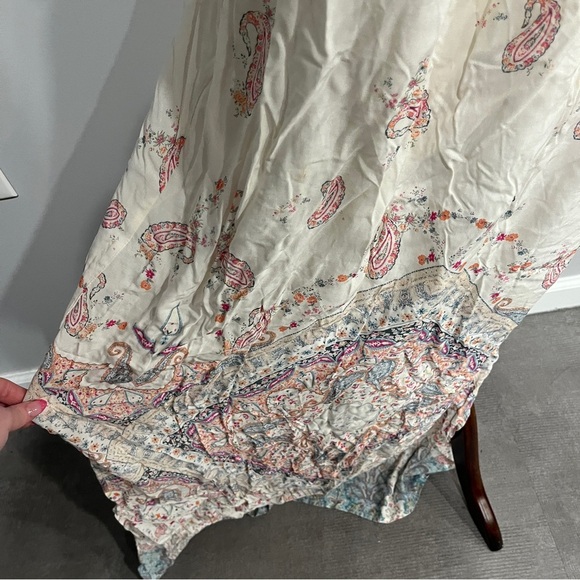 Seraphine Floral Maxi Dress in Cream and Pink Size 8‎ Maternity Paisley Print - Picture 6 of 8